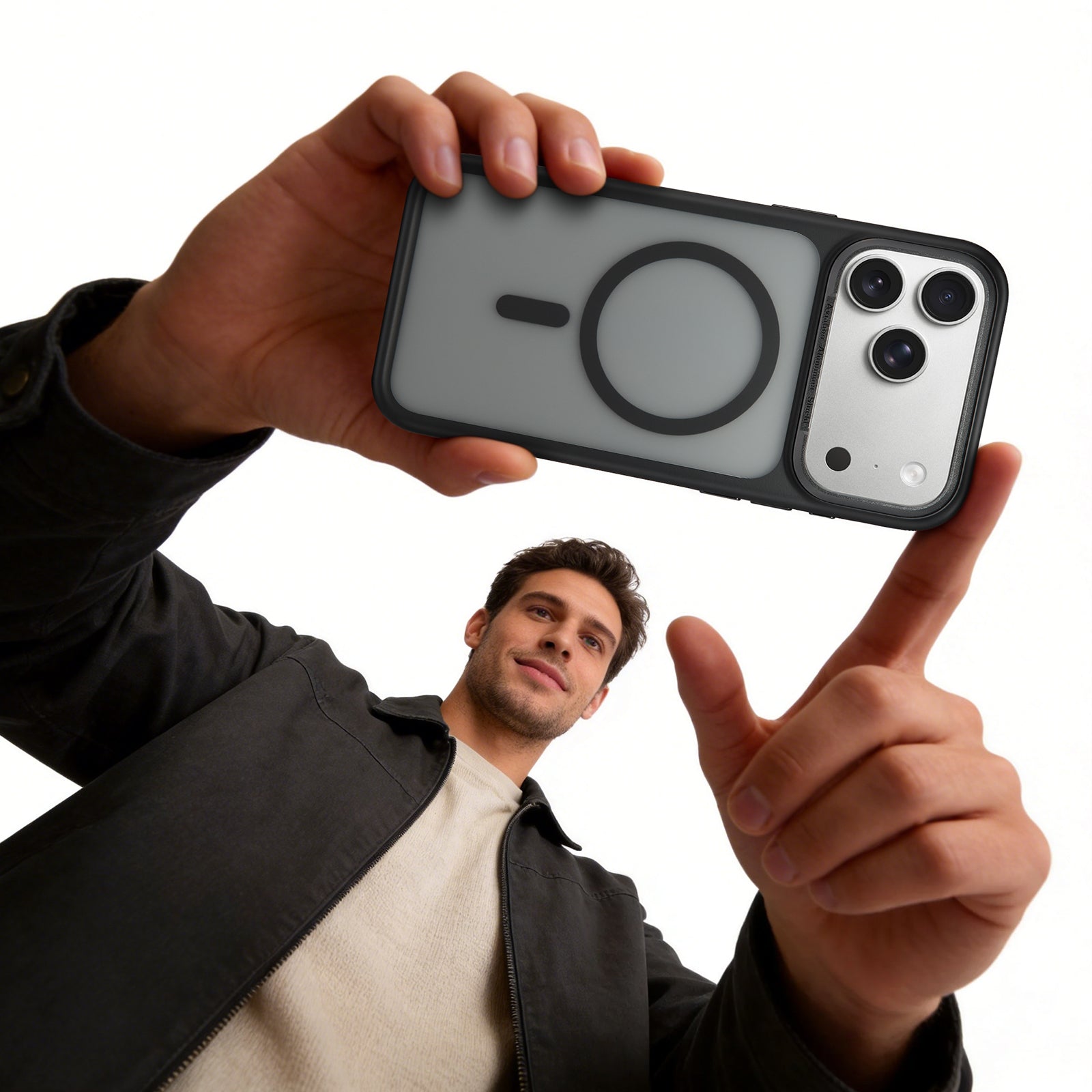 ClickIn MagSafe Cases With Button for iPhone 17 Pro Max