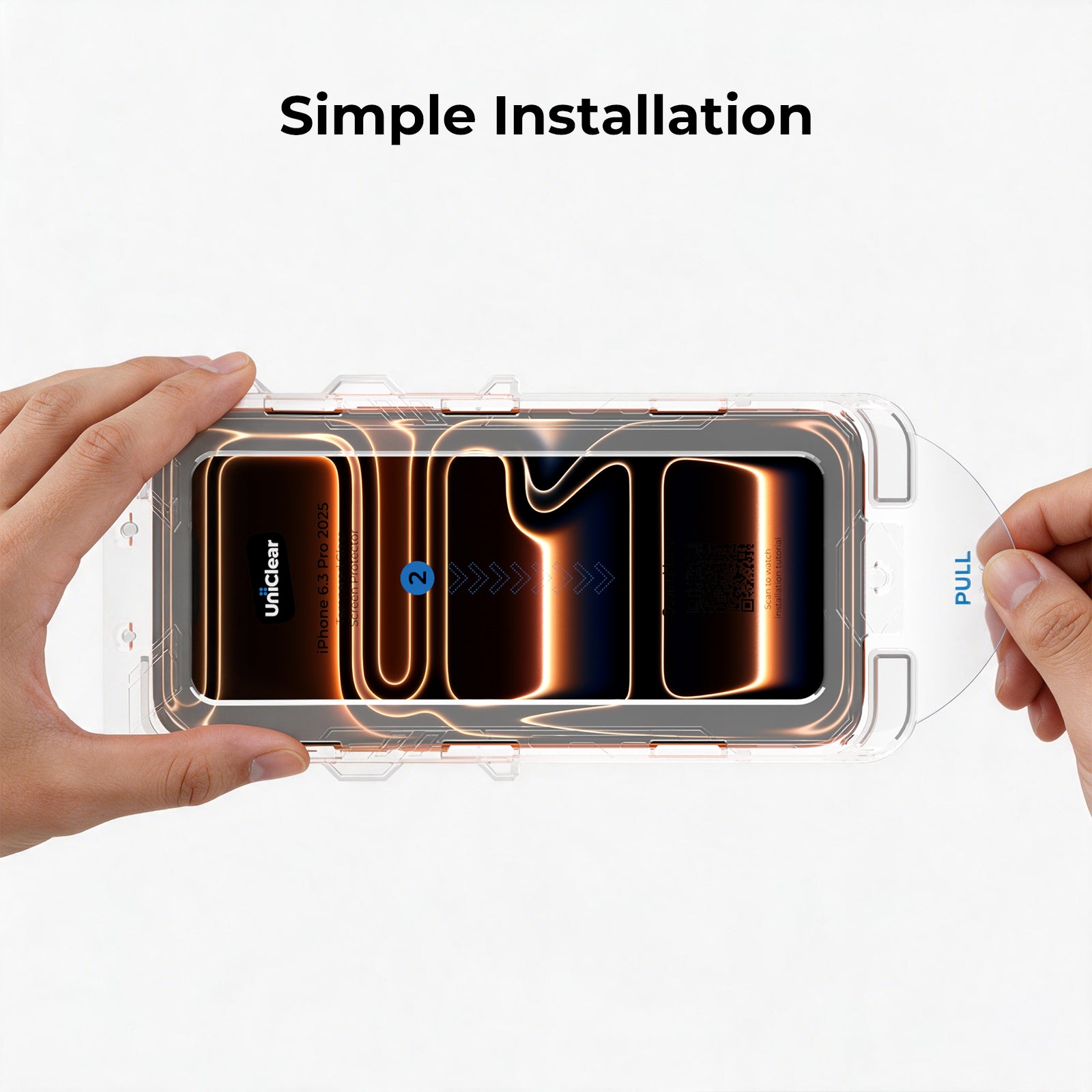 Auto-Align Tempered Glass Screen Protector with Dust-Free Box