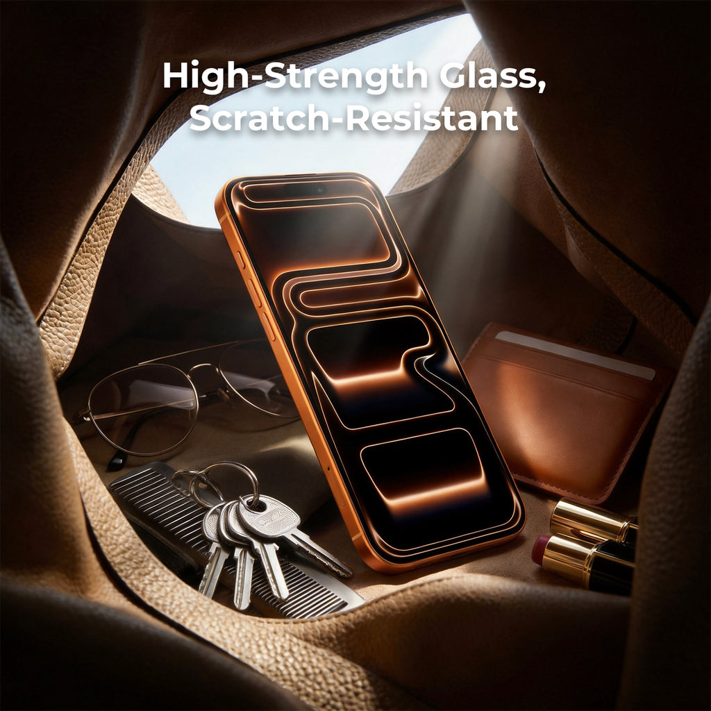 Auto-Align Tempered Glass Screen Protector with Dust-Free Box